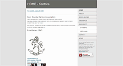 Desktop Screenshot of kentcountycanine.org