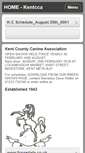 Mobile Screenshot of kentcountycanine.org