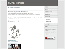 Tablet Screenshot of kentcountycanine.org